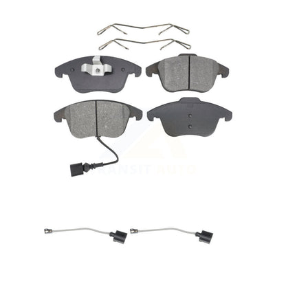 Semi-Metallic Disc Brake Pad & Extra Wear Sensor Front Kit For Volkswagen Tiguan