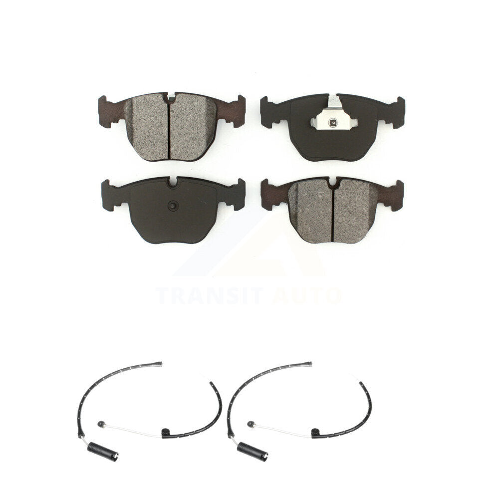 Semi-Metallic Disc Brake Pads And Wear Sensors Front Kit For BMW X5
