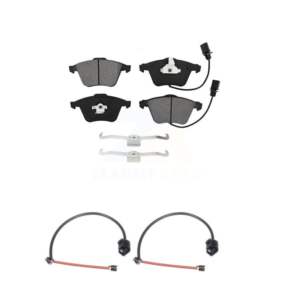 Semi-Metallic Brake Pad And Extra Wear Sensor Front Kit For Audi TT Quattro 2.0L