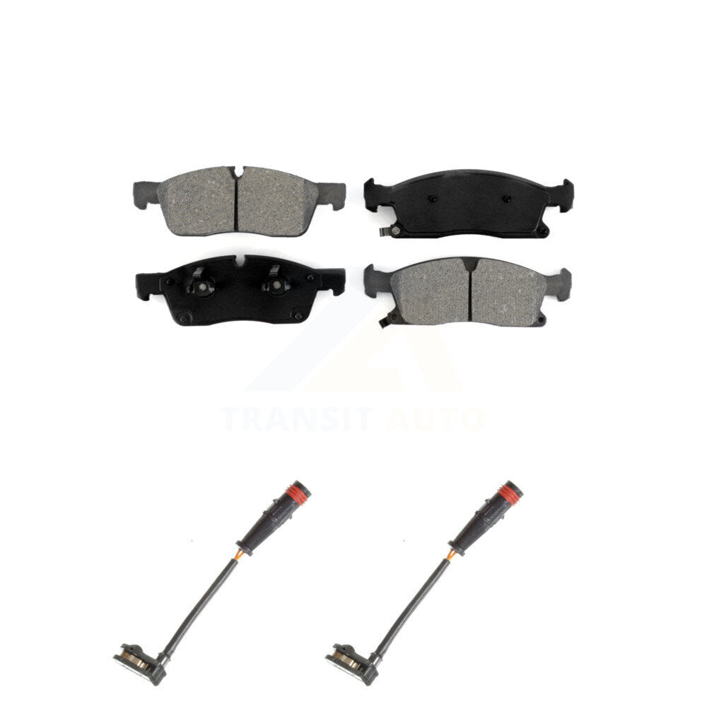 Semi-Metallic Brake Pad And Wear Sensor Front Kit For Mercedes-Benz ML350 GLE350