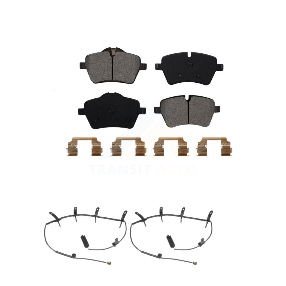 Semi-Metallic Disc Brake Pads And Wear Sensors Front Kit For Mini Cooper