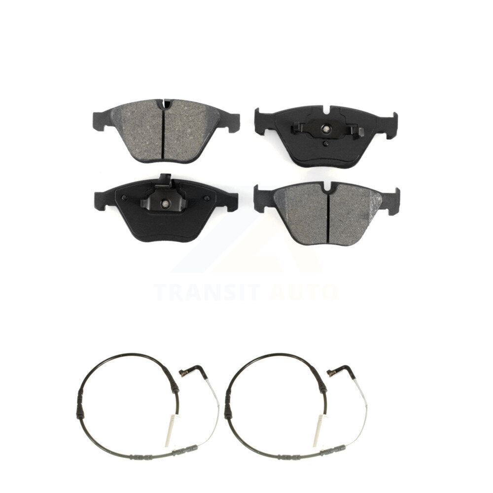 Semi-Metallic Disc Brake Pad & Wear Sensor Front Kit For BMW 335i 323i 328i 335d