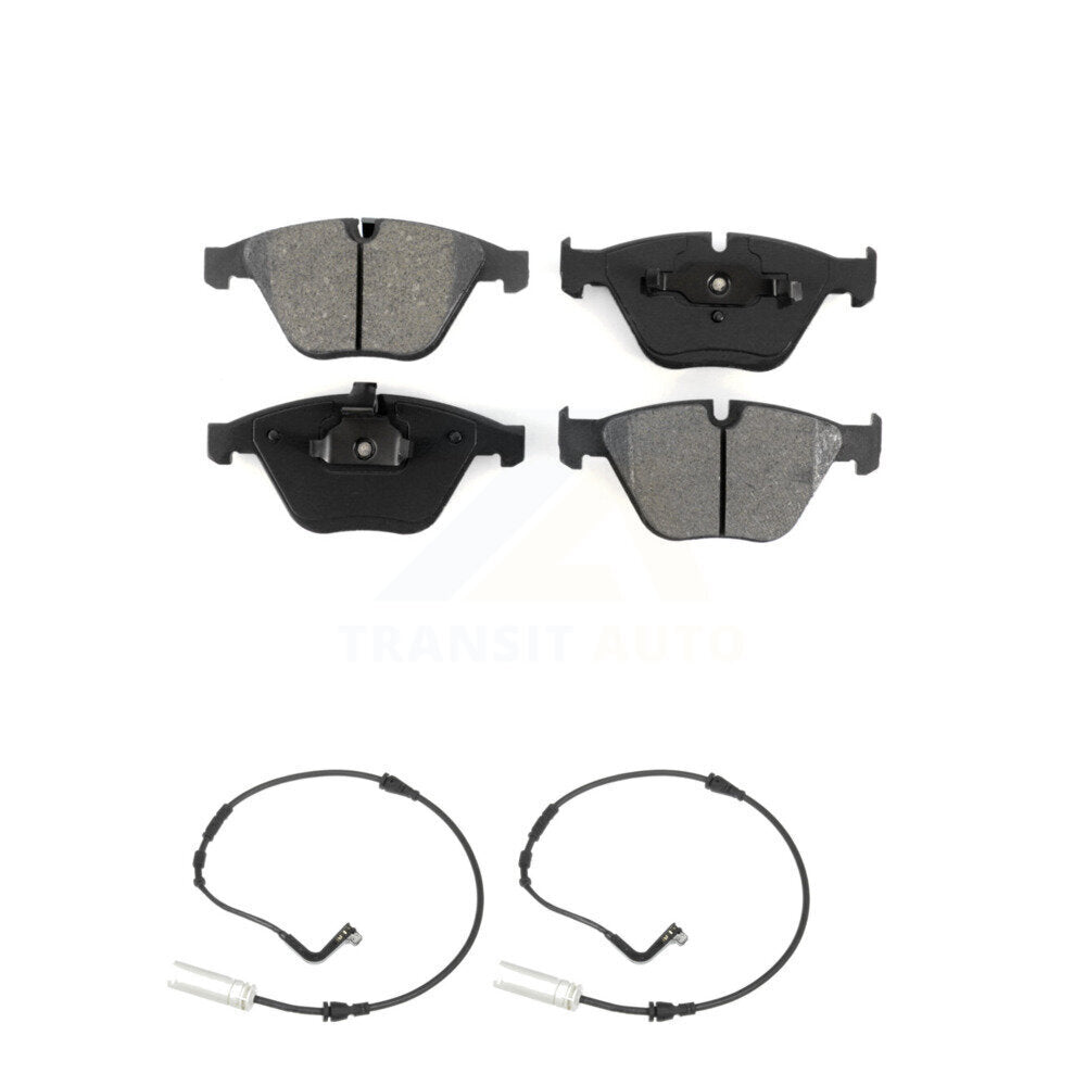 Semi-Metallic Disc Brake Pads And Wear Sensors Front Kit For BMW 328i 323i