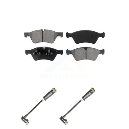 Semi-Metallic Disc Brake Pads And Wear Sensors Front Kit For Mercedes-Benz E550