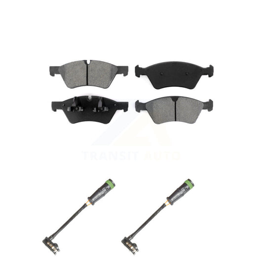 Semi-Metallic Disc Brake Pads And Wear Sensors Front Kit For Mercedes-Benz E550