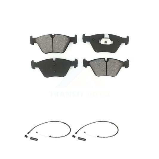 Semi-Metallic Disc Brake Pads And Wear Sensors Front Kit For 2004-2010 BMW X3