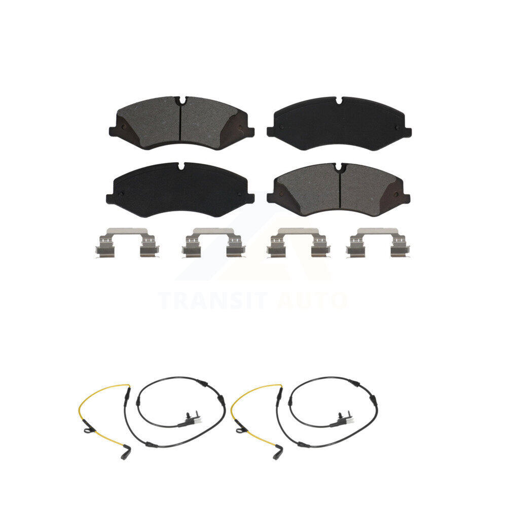 Semi-Metallic Disc Brake Pads & Wear Sensor Front Kit For Land Rover Range Sport