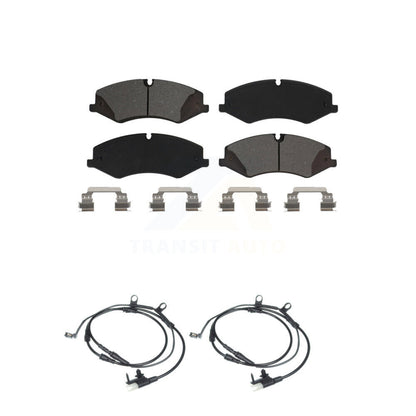 Semi-Metallic Disc Brake Pads & Wear Sensor Front Kit For Land Rover Range Sport