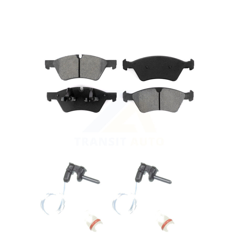 Semi-Metallic Disc Brake Pad And Wear Sensor Front Kit For Mercedes-Benz G55 AMG