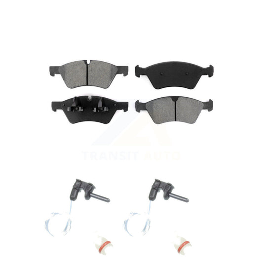 Semi-Metallic Disc Brake Pad And Wear Sensor Front Kit For Mercedes-Benz G55 AMG