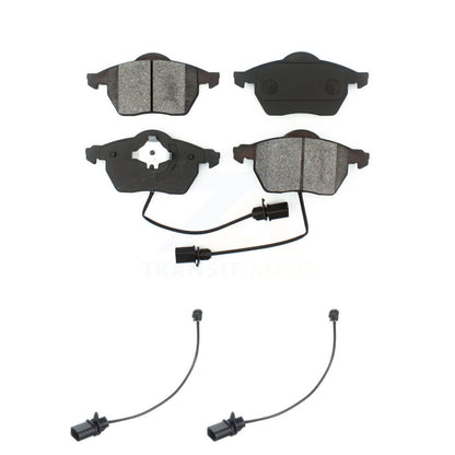 Semi-Metallic Disc Brake Pad & Extra Wear Sensor Front Kit For Volkswagen Passat