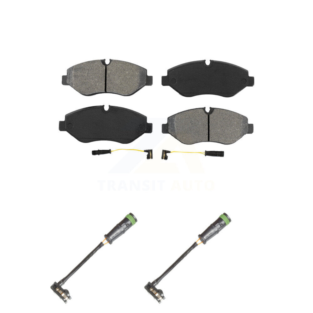 Semi-Metallic Brake Pad & Extra Wear Sensor Front Kit For Mercedes-Benz Sprinter