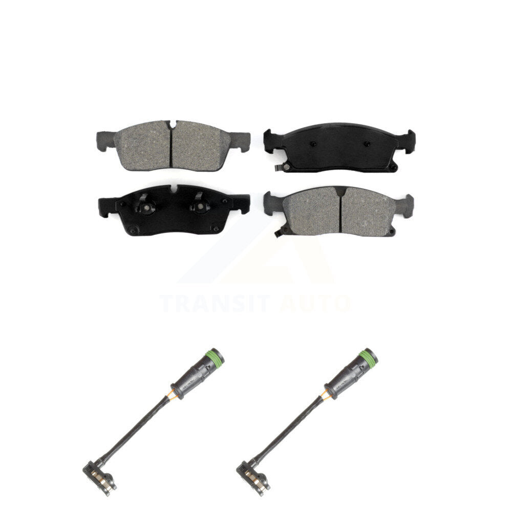 Semi-Metallic Brake Pad And Wear Sensor Front Kit For Mercedes-Benz GLE400 GL350