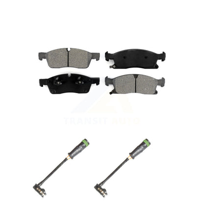 Semi-Metallic Brake Pad And Wear Sensor Front Kit For Mercedes-Benz GLE400 GL350
