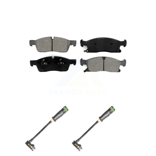 Semi-Metallic Brake Pad And Wear Sensor Front Kit For Mercedes-Benz GLE400 GL350