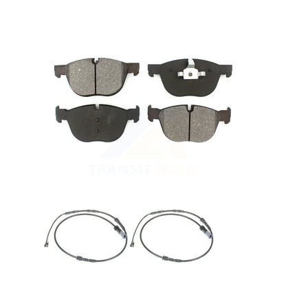Semi-Metallic Disc Brake Pad And Wear Sensor Front Kit For 2016-2018 BMW X4 M40i