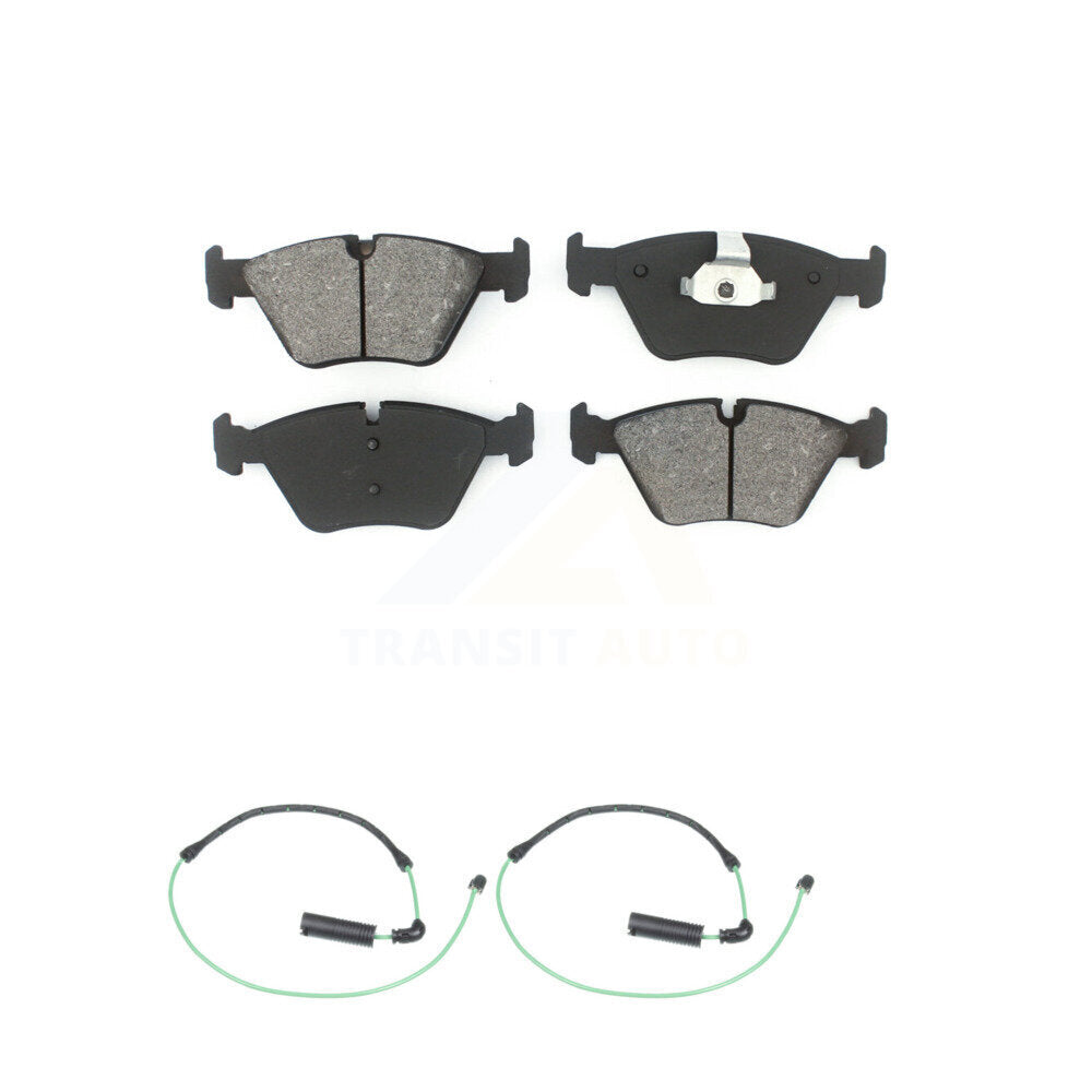 Semi-Metallic Disc Brake Pad & Wear Sensor Front Kit For BMW 330Ci 330i 330xi M3