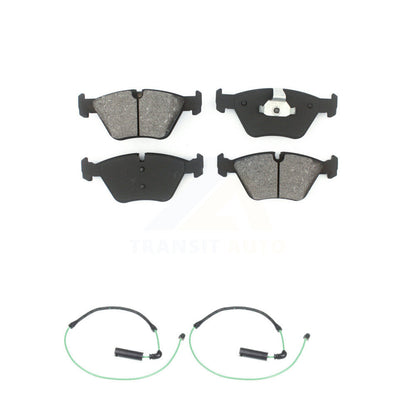 Semi-Metallic Disc Brake Pad & Wear Sensor Front Kit For BMW 330Ci 330i 330xi M3