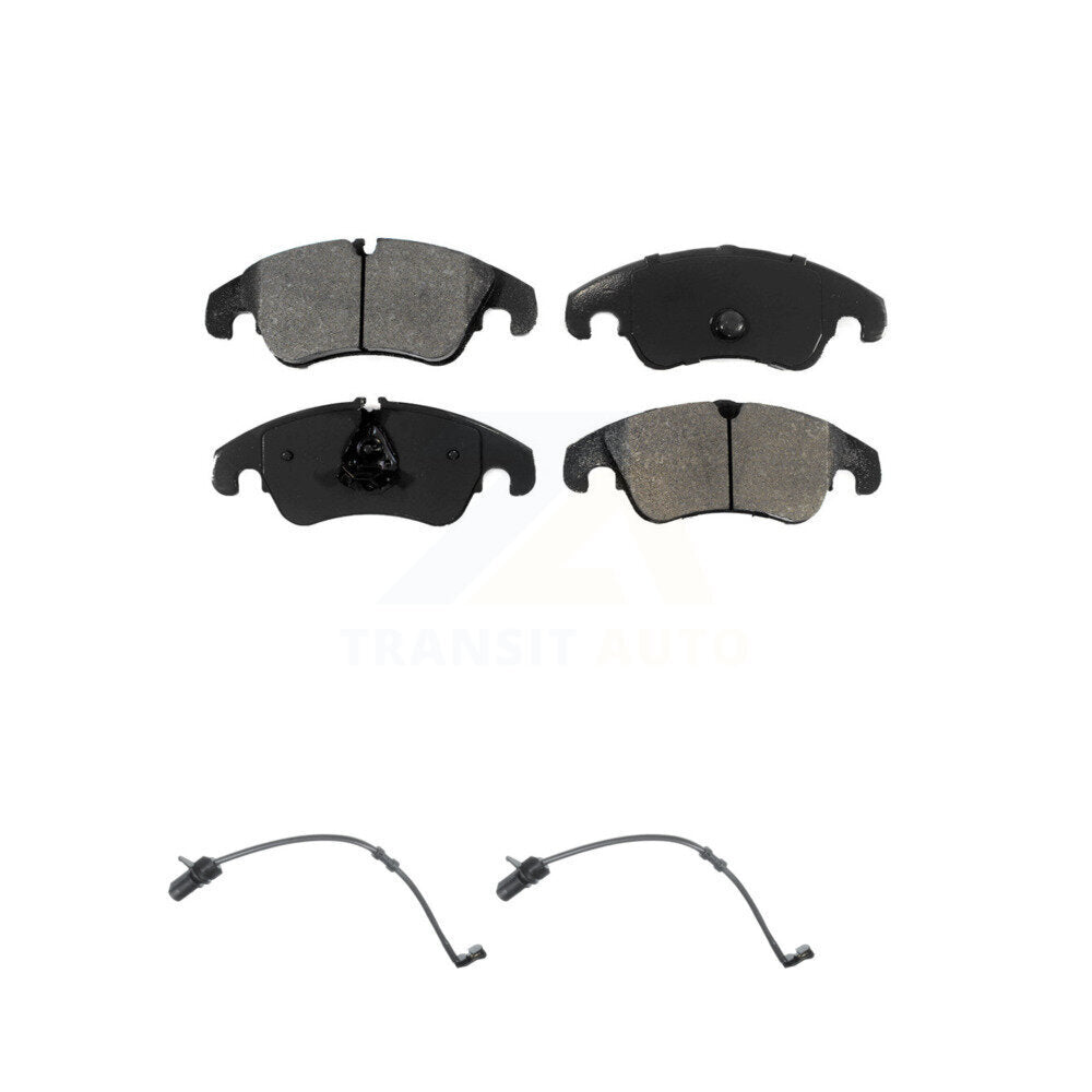 Semi-Metallic Disc Brake Pads And Wear Sensors Front Kit For Audi A7 Quattro A6