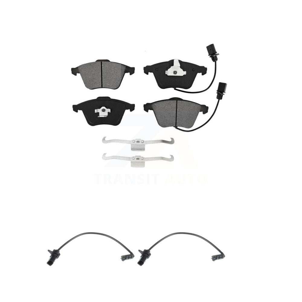 Semi-Metallic Disc Brake Pads And Extra Wear Sensors Front Kit For 2011 Audi A6