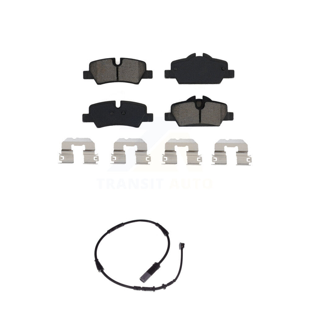 Semi-Metallic Disc Brake Pads And Wear Sensors Rear Kit For Mini Cooper