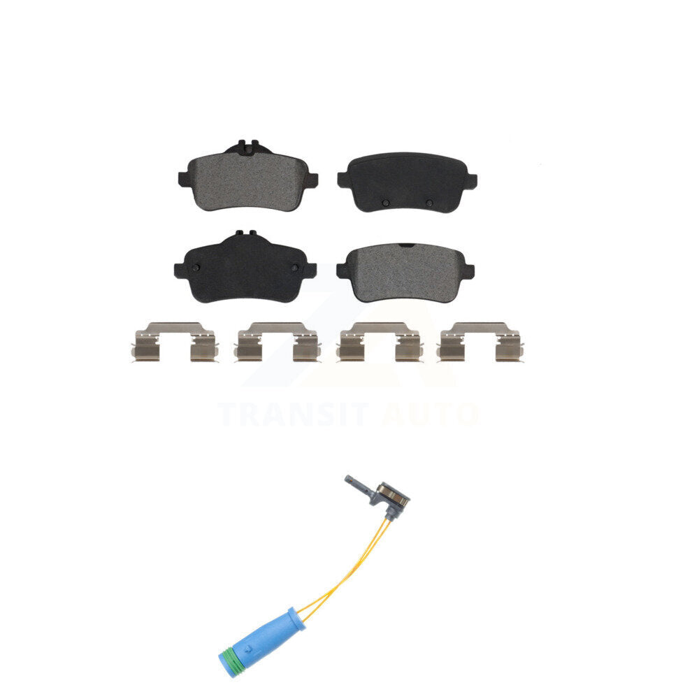 Semi-Metallic Brake Pads & Wear Sensor Rear Kit For Mercedes-Benz CLA45 AMG 2.0L