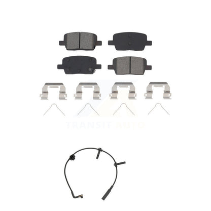 Semi-Metallic Disc Brake Pads And Wear Sensors Rear Kit For Cadillac CT6