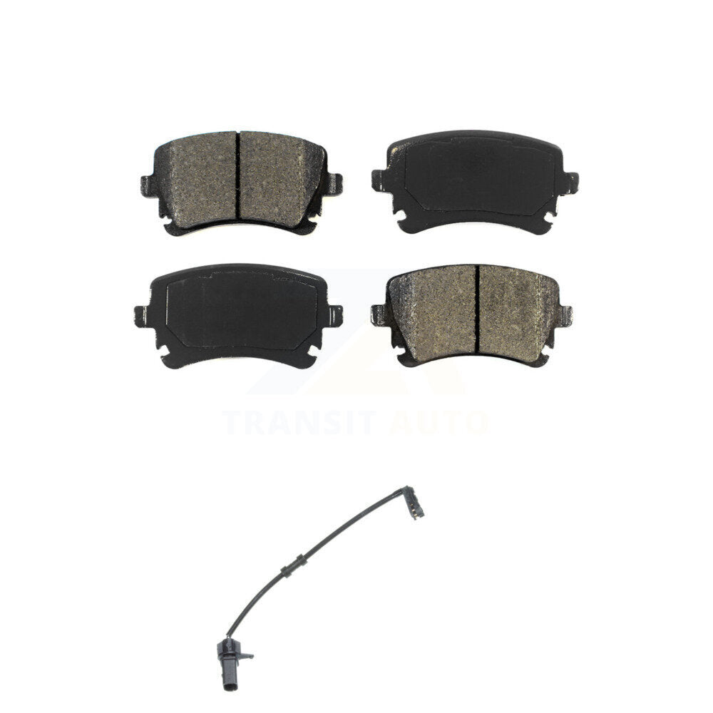 Semi-Metallic Brake Pads Wear Sensor Rear Kit For 2010 Audi A8 Quattro 6.0L/4.2L