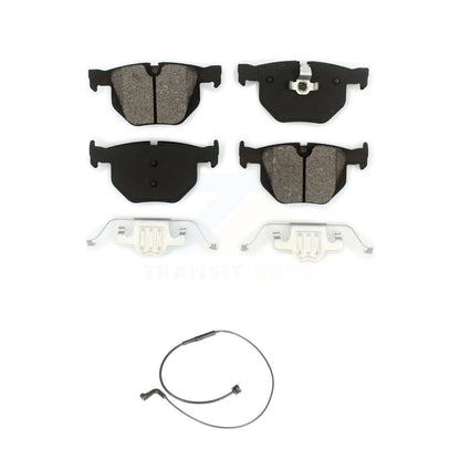 Semi-Metallic Brake Pad And Wear Sensor Rear Kit For BMW 530xi 535i xDrive 535xi