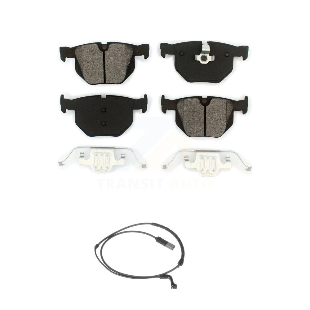 Semi-Metallic Disc Brake Pads And Wear Sensors Rear Kit For BMW X5 X6