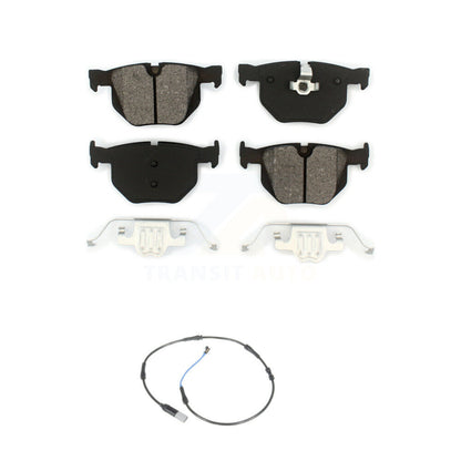Semi-Metallic Disc Brake Pads And Wear Sensors Rear Kit For 2010 BMW 528i 3.0L