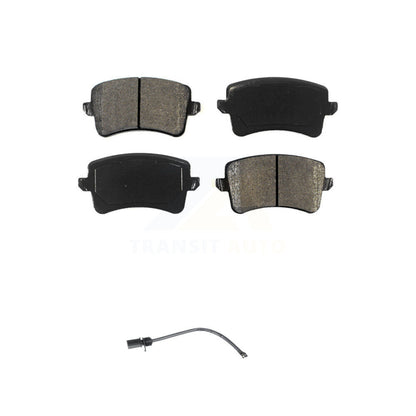 Semi-Metallic Disc Brake Pads And Wear Sensors Rear Kit For 2015 Audi Q5