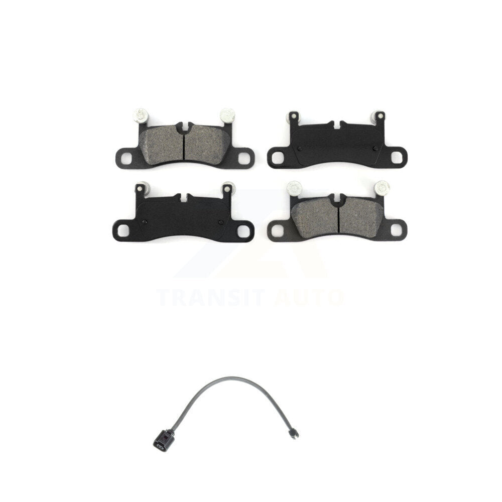 Semi-Metallic Brake Pads & Wear Sensor Rear Kit For Porsche Cayenne with Harness