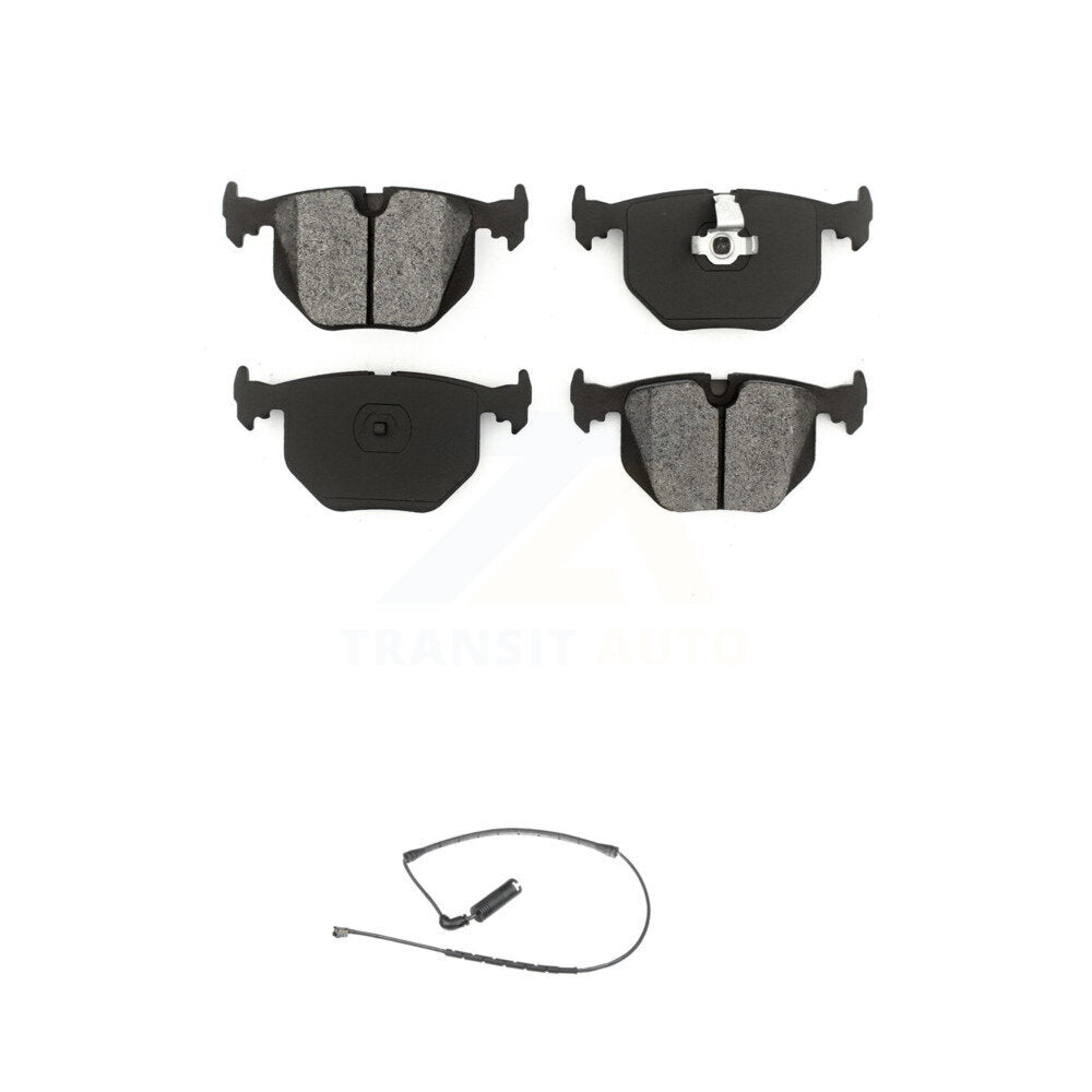 Semi-Metallic Disc Brake Pads And Wear Sensors Rear Kit For 2000-2006 BMW X5