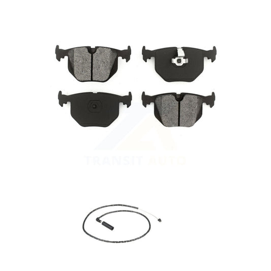 Semi-Metallic Disc Brake Pads And Wear Sensors Rear Kit For 2004-2010 BMW X3
