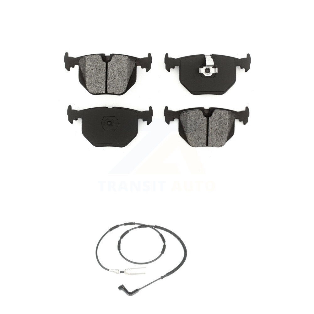Semi-Metallic Disc Brake Pads And Wear Sensors Rear Kit For 2005 BMW 330xi 3.0L