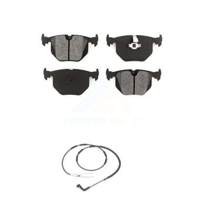 Semi-Metallic Disc Brake Pads And Wear Sensors Rear Kit For 2005 BMW 330xi 3.0L
