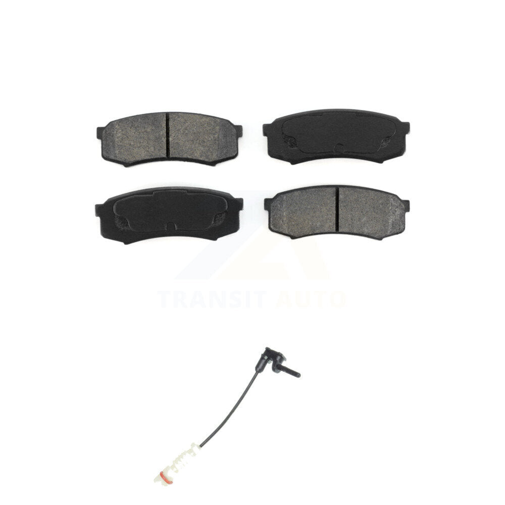 Semi-Metallic Brake Pad Wear Sensor Rear Kit For 2000 Mercedes-Benz C43 AMG 4.3L