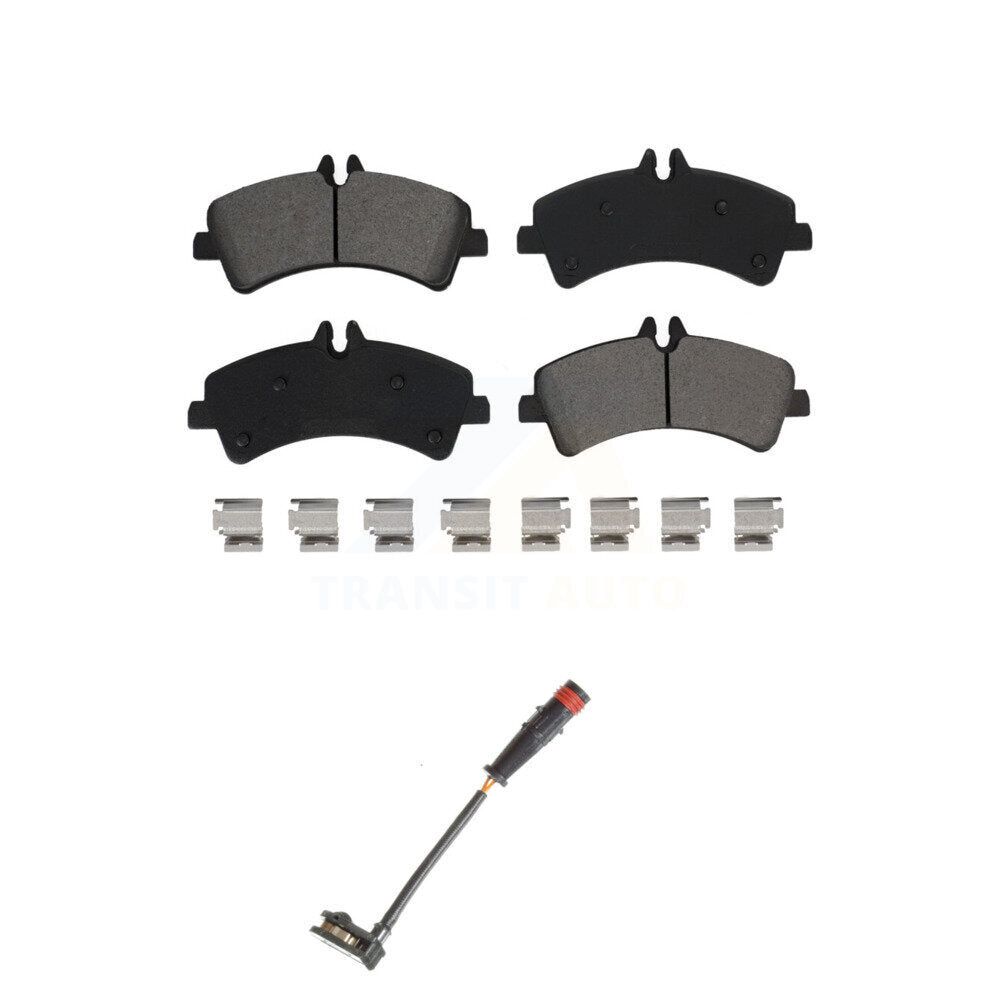 Semi-Metallic Brake Pad And Wear Sensor Rear Kit For Sprinter 3500 Mercedes-Benz