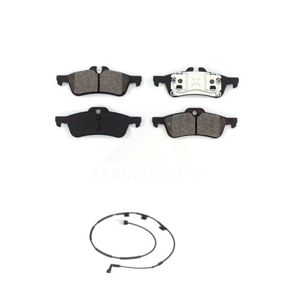 Semi-Metallic Disc Brake Pads And Wear Sensor Rear Kit For 2006 Mini Cooper 1.6L