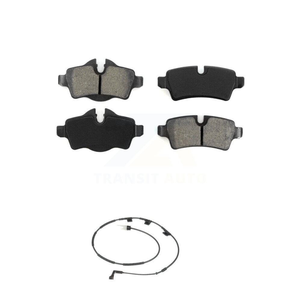 Semi-Metallic Disc Brake Pads And Wear Sensors Rear Kit For Mini Cooper