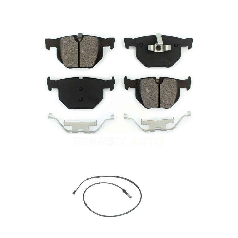 Semi-Metallic Disc Brake Pads And Wear Sensors Rear Kit For BMW 335i xDrive