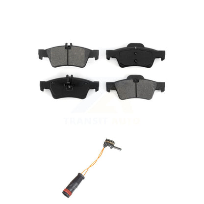 Semi-Metallic Brake Pads & Wear Sensor Rear Kit For Mercedes-Benz E350 E550 S550