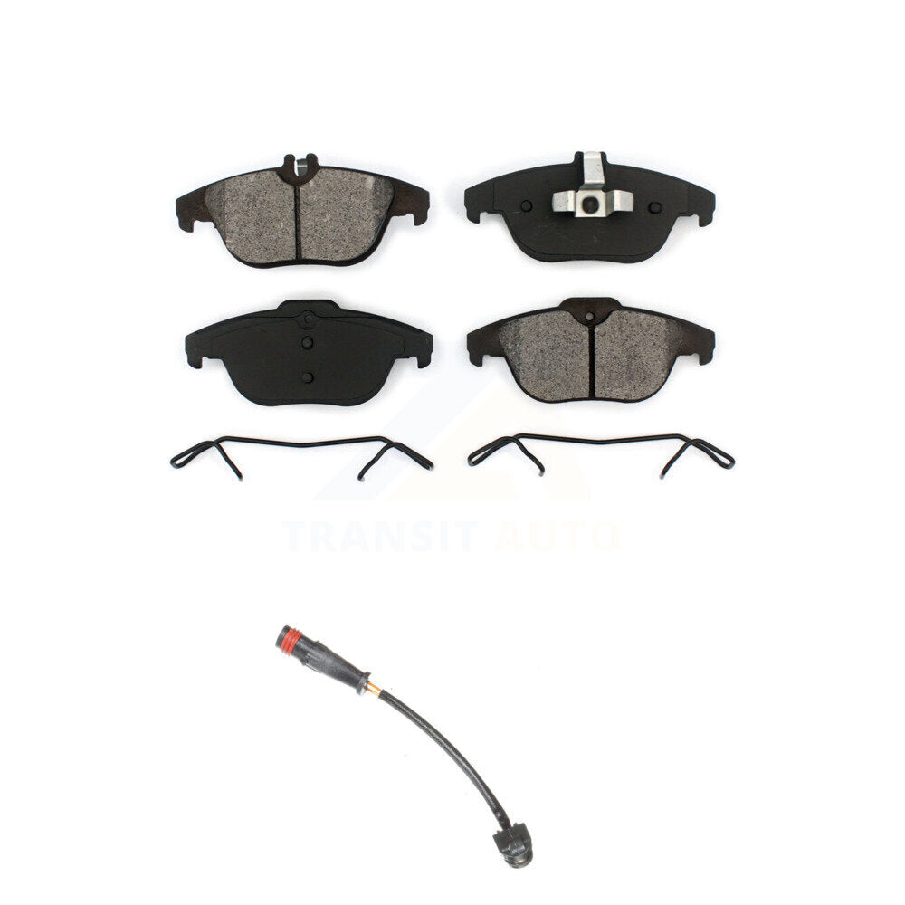 Semi-Metallic Brake Pad Wear Sensor Rear Kit For 2011 Mercedes-Benz C63 AMG 6.3L