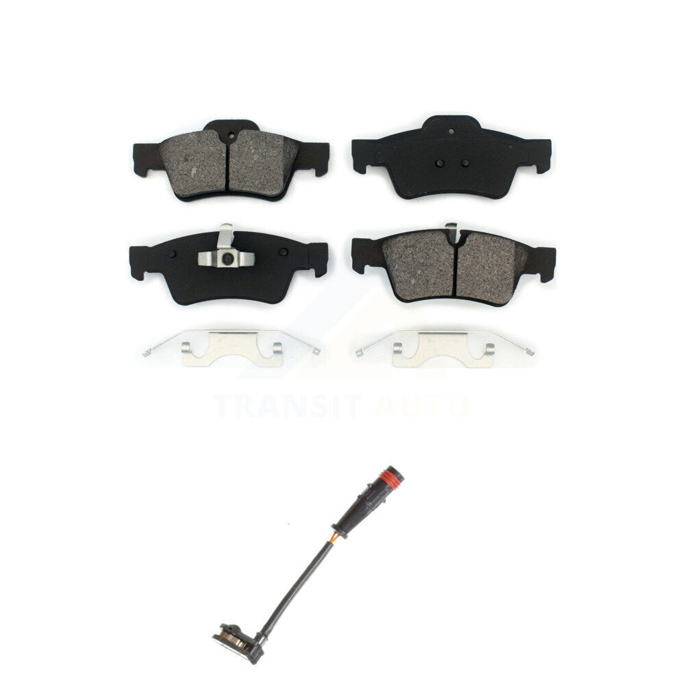 Semi-Metallic Brake Pads & Wear Sensor Rear Kit For Mercedes-Benz ML350 R350 G63