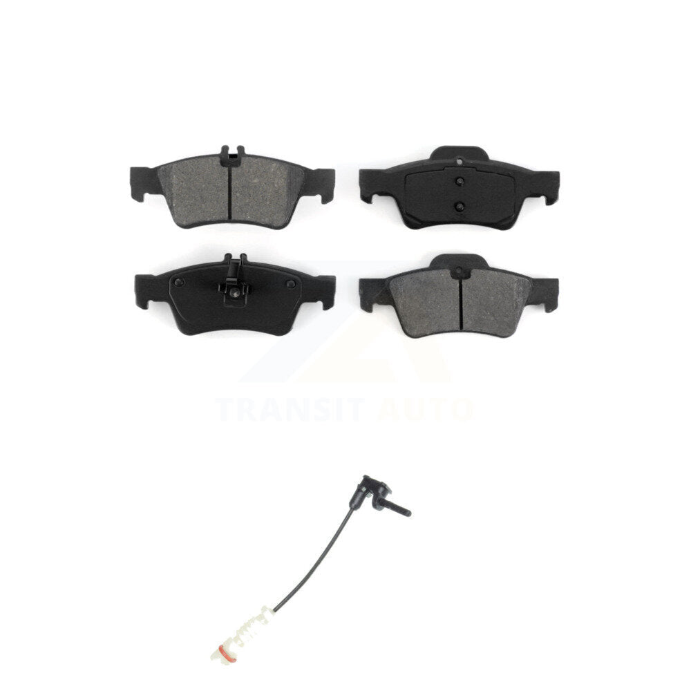 Semi-Metallic Disc Brake Pads And Wear Sensors Rear Kit For Mercedes-Benz E320