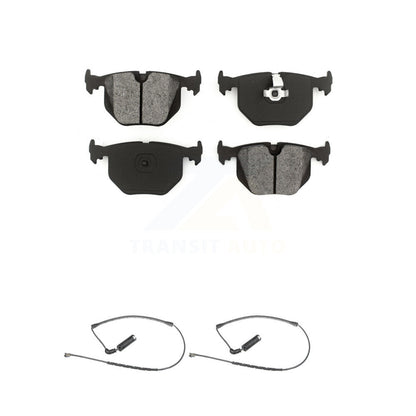 Semi-Metallic Disc Brake Pads And Wear Sensors Rear Kit For 2000-2006 BMW X5
