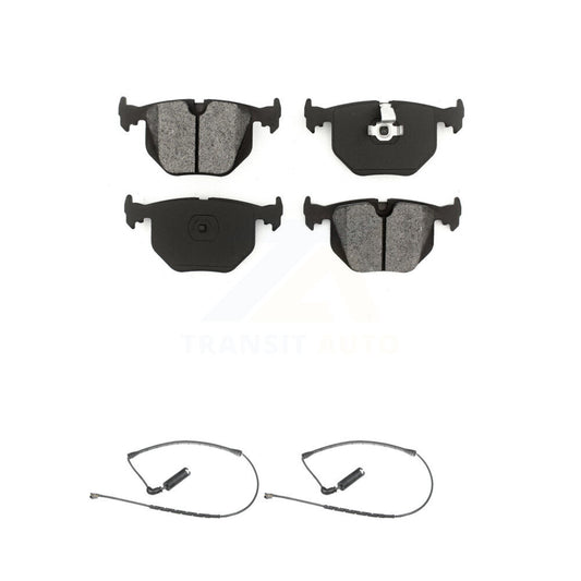Semi-Metallic Disc Brake Pads And Wear Sensors Rear Kit For 2000-2006 BMW X5