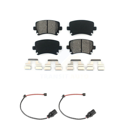 Semi-Metallic Disc Brake Pads And Wear Sensors Rear Kit For 2011 Audi A6