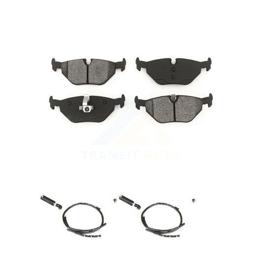 Semi-Metallic Disc Brake Pads And Wear Sensors Rear Kit For BMW Z4